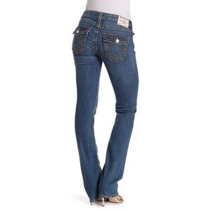 True Religion Billie Straight Leg amid Rise Jeans